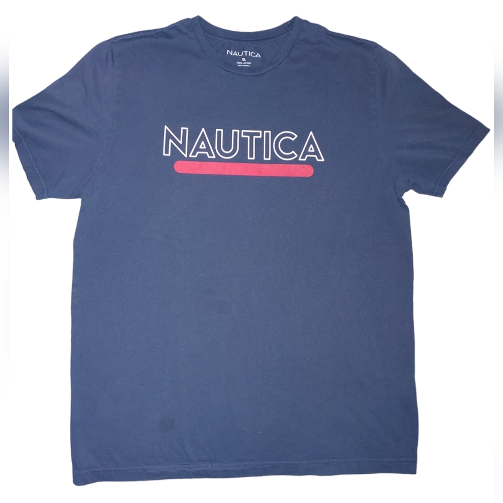 Nautica Navy 100% Cotton T-shirt, Size XL